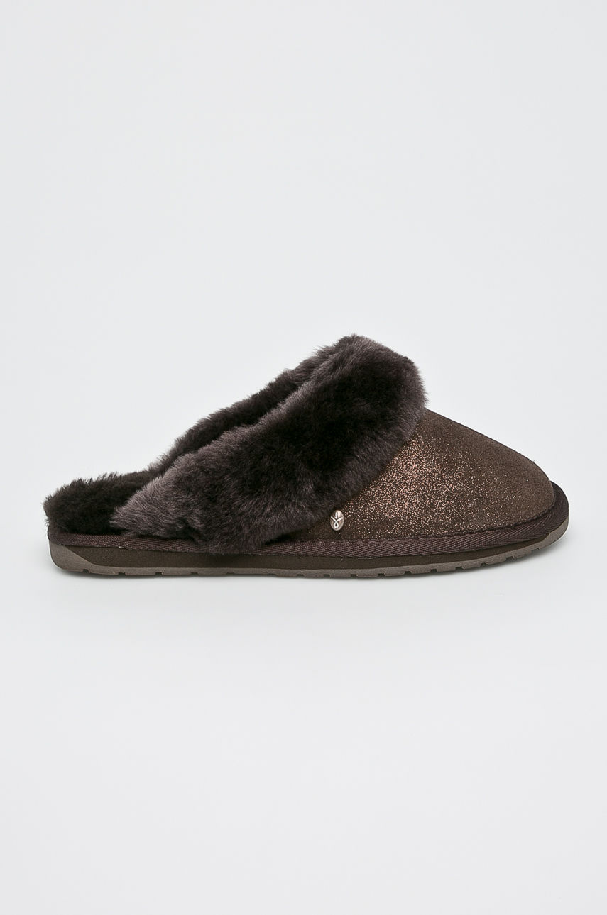 Emu Australia Kapcie Jolie Metallic Chocolate