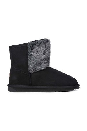 Emu Australia śniegowce zamszowe Atkinson Frost kolor czarny W12935.BLAK