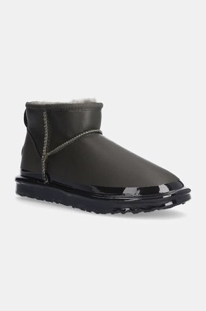 Emu Australia śniegowce skórzane Stinger Micro Dipped kolor zielony W13083