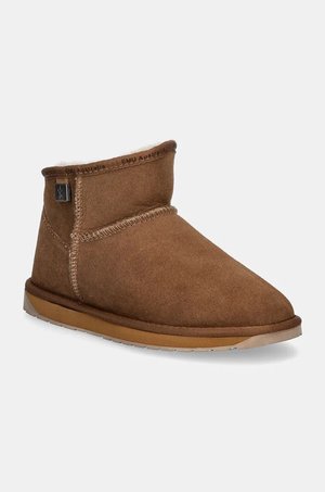 Emu Australia śniegowce zamszowe Platinum Slim Darling kolor brązowy WP11875.CHES